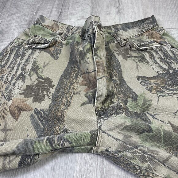 Vintage Duxbak Realtree Camo Hunting Jeans Pants Mens 40x32 Made in USA I - Picture 5 of 14